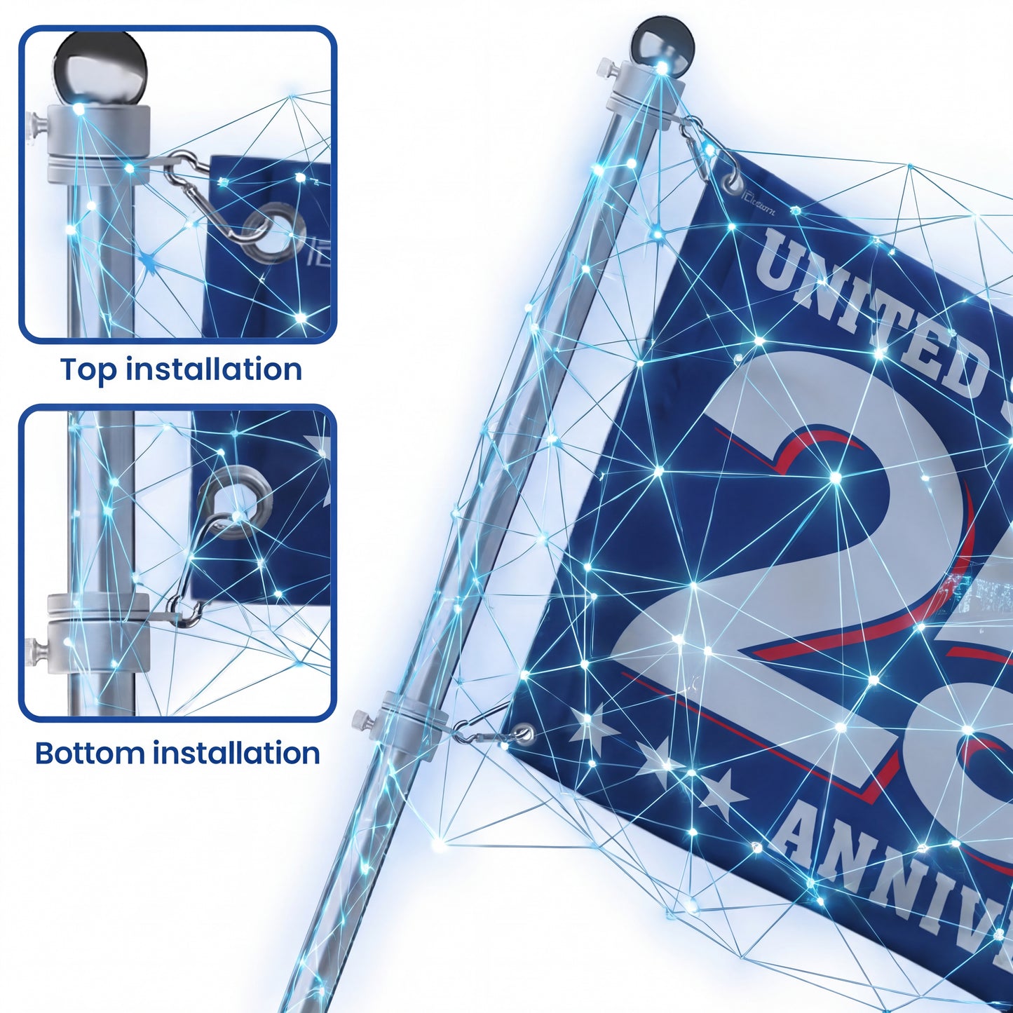 Patriotic 250th Anniversary 1776 2026 United States of America Semiquincentennial Grommet
