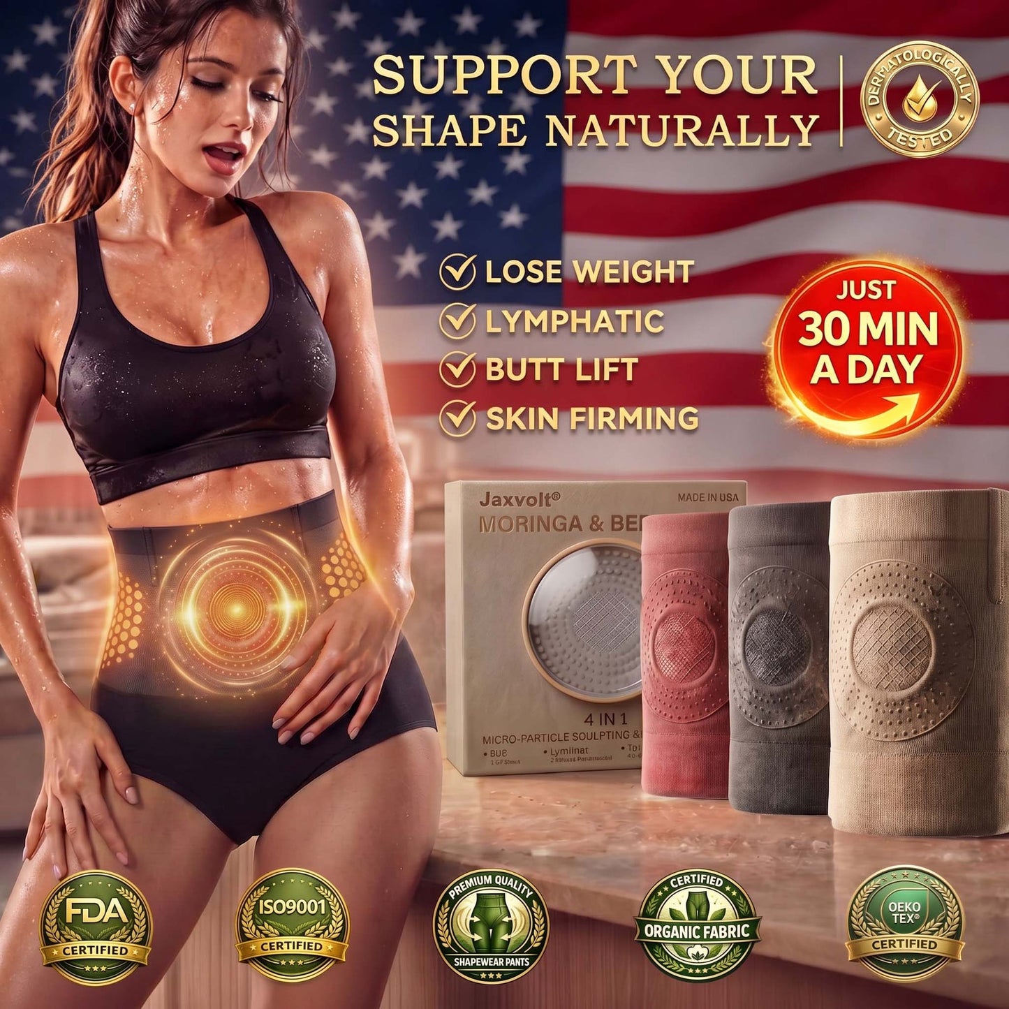Official Brand Store | 🛡️ VIRAZOX 2026 Moringa & Berberine 4-in-1 Micro-Particle Shaping & Fat Burning Shorts
