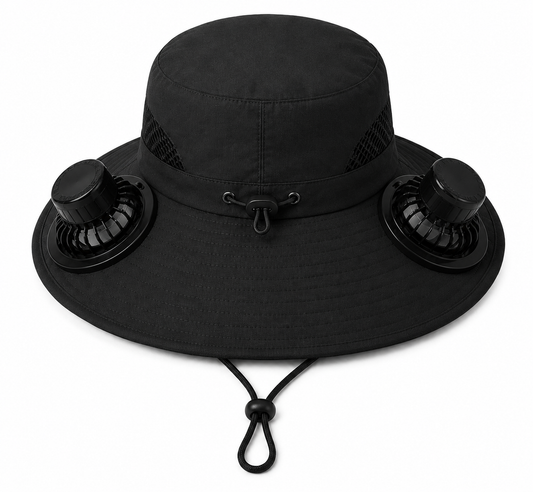 🧢 Quenzly Cooling Solar Hat – Hands-Free Cooling for Fishing, Hiking, Camping & More. ☀️
