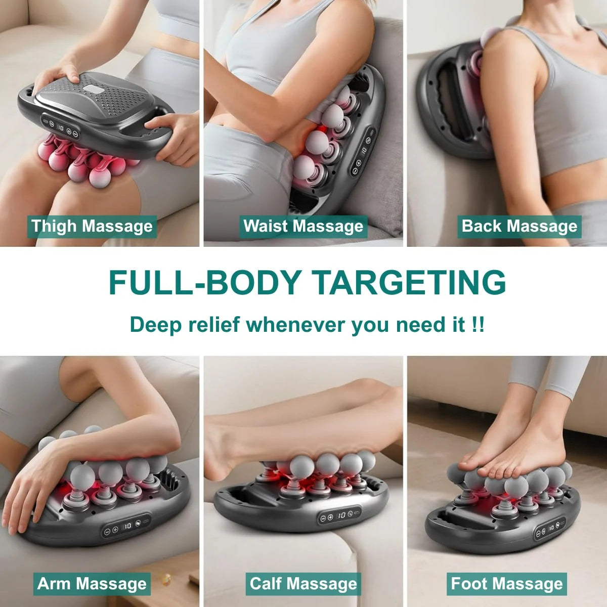 ViraZox™ 16-Head Deep Tissue Massager